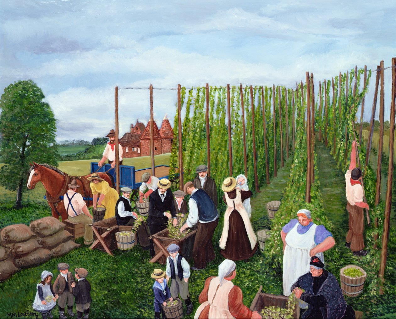 Recogida de lúpulo de Margaret Loxton