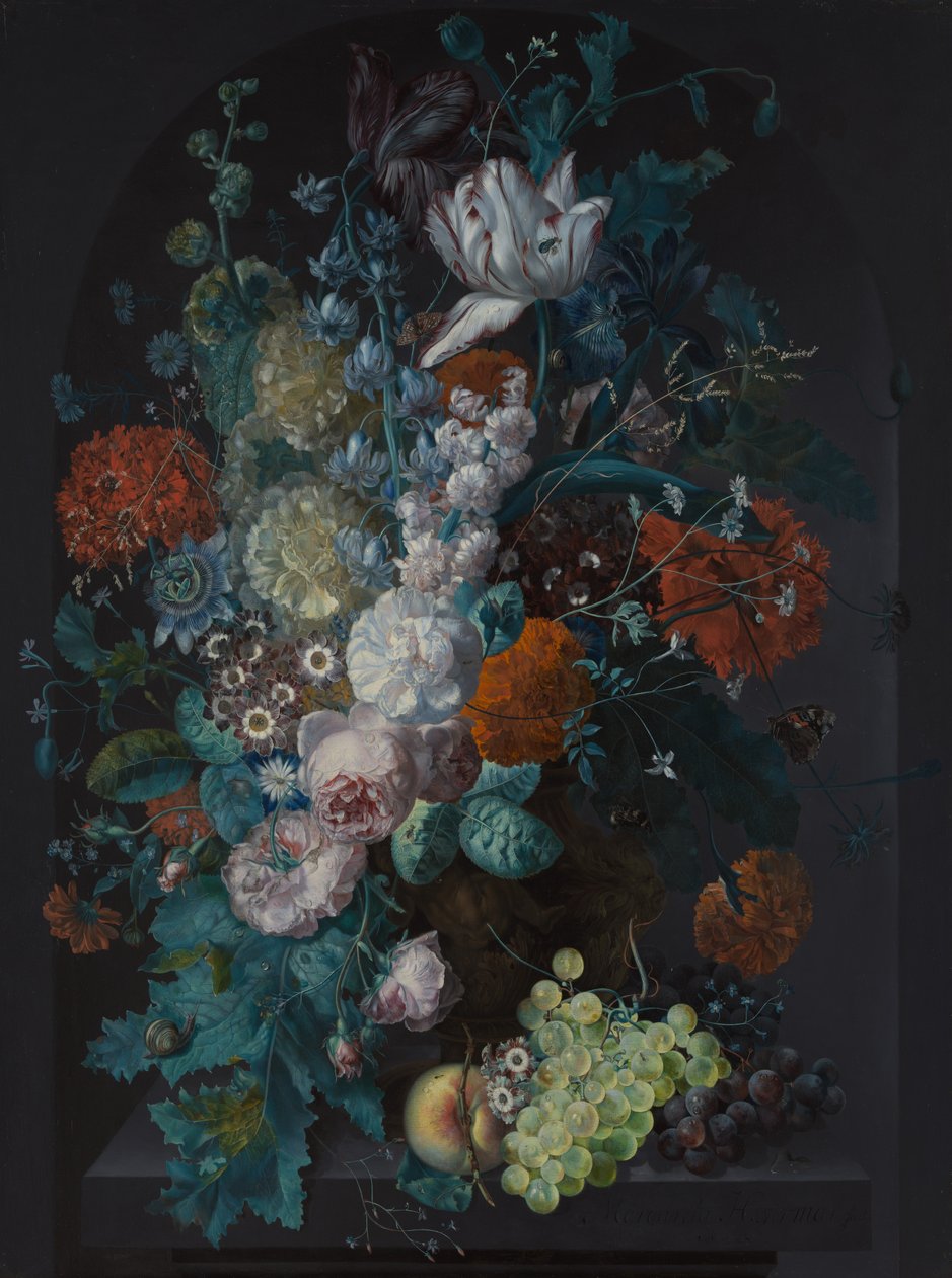 Un jarrón de flores, 1716 de Margareta Haverman