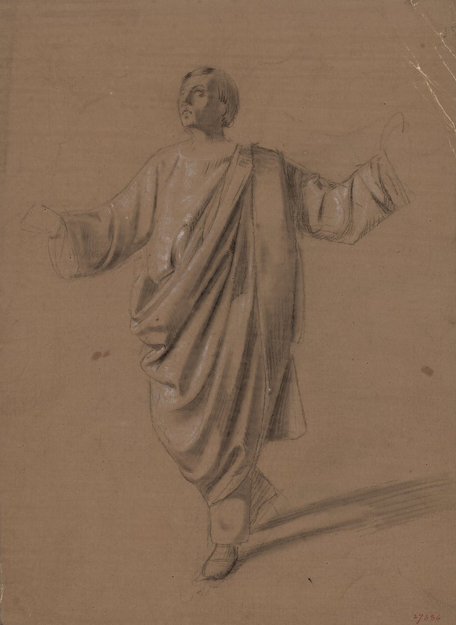 Estudio académico de una figura masculina de Marià Fortuny