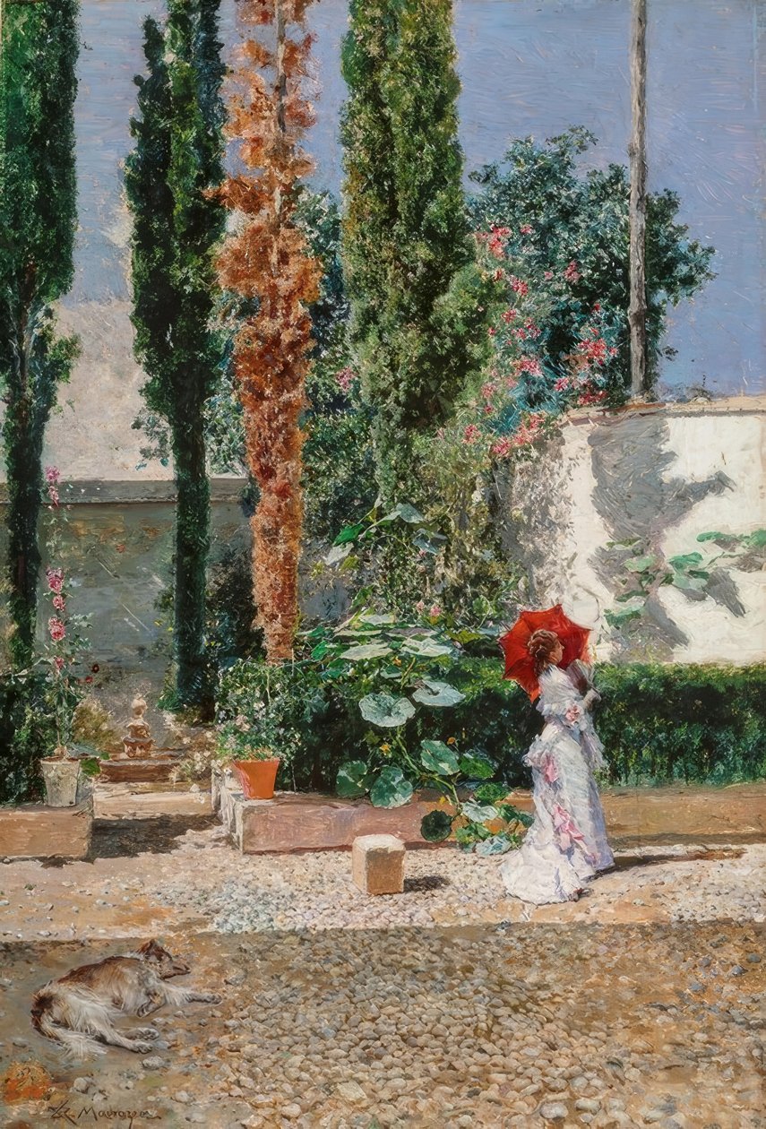 El jardín de la residencia Fortuny de Marià Fortuny