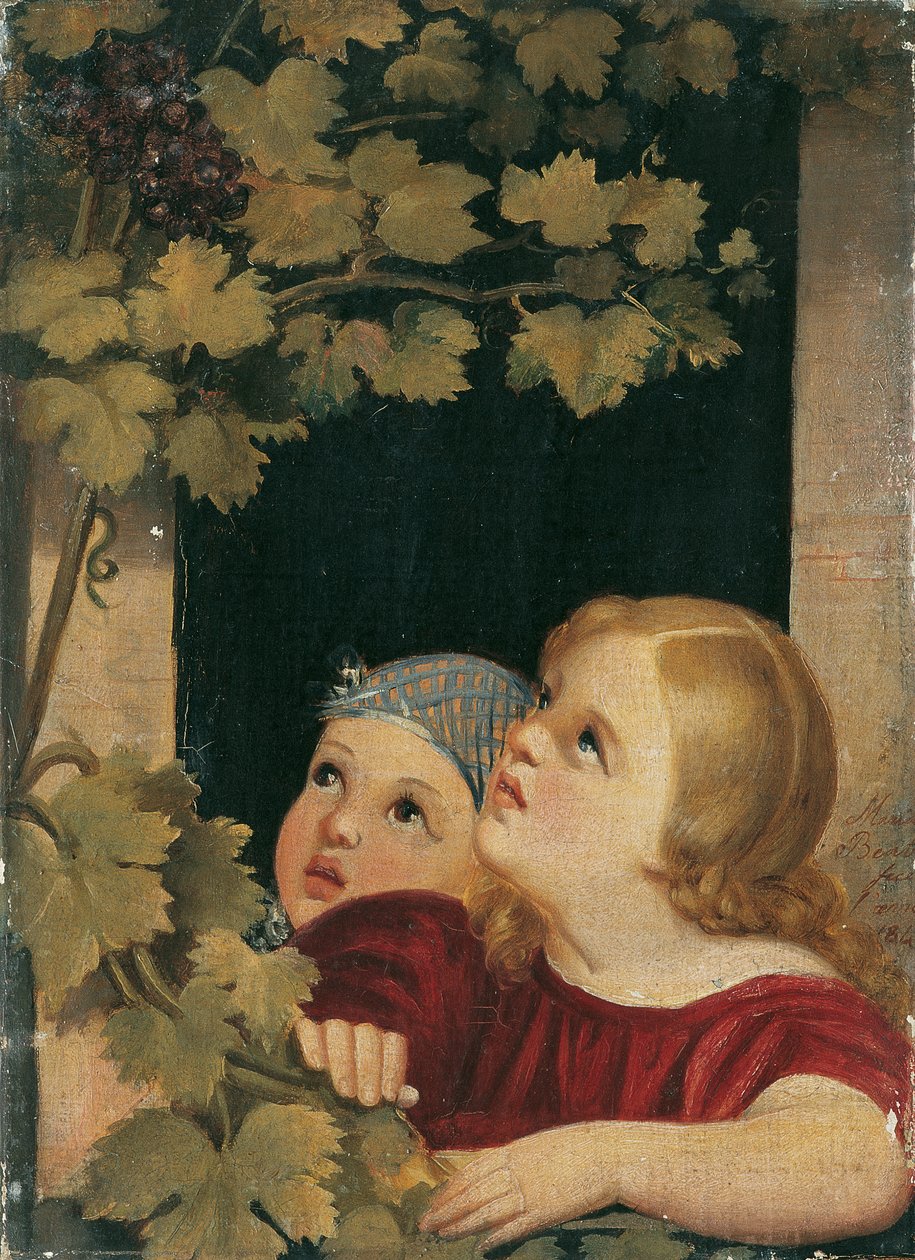 Dos niños en la ventana. de Maria Beatrice