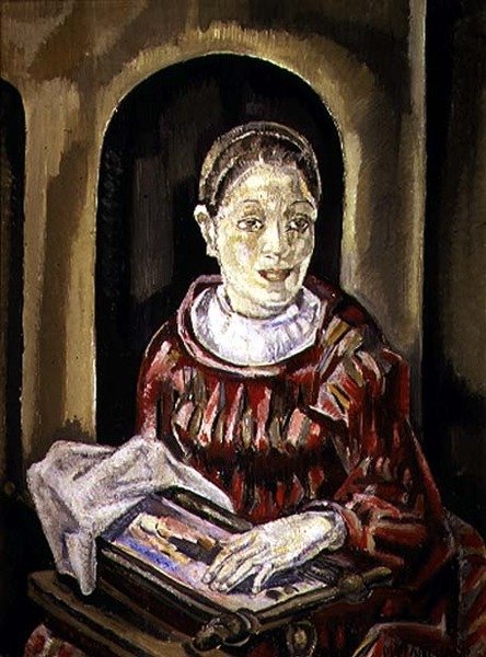 La costurera (óleo sobre lienzo) de Maria Blanchard