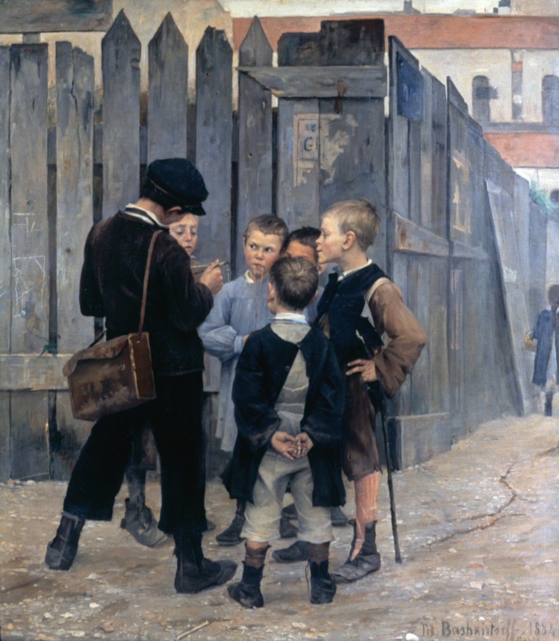 El encuentro, 1884 de Maria Konstantinowka Bashkirtseff