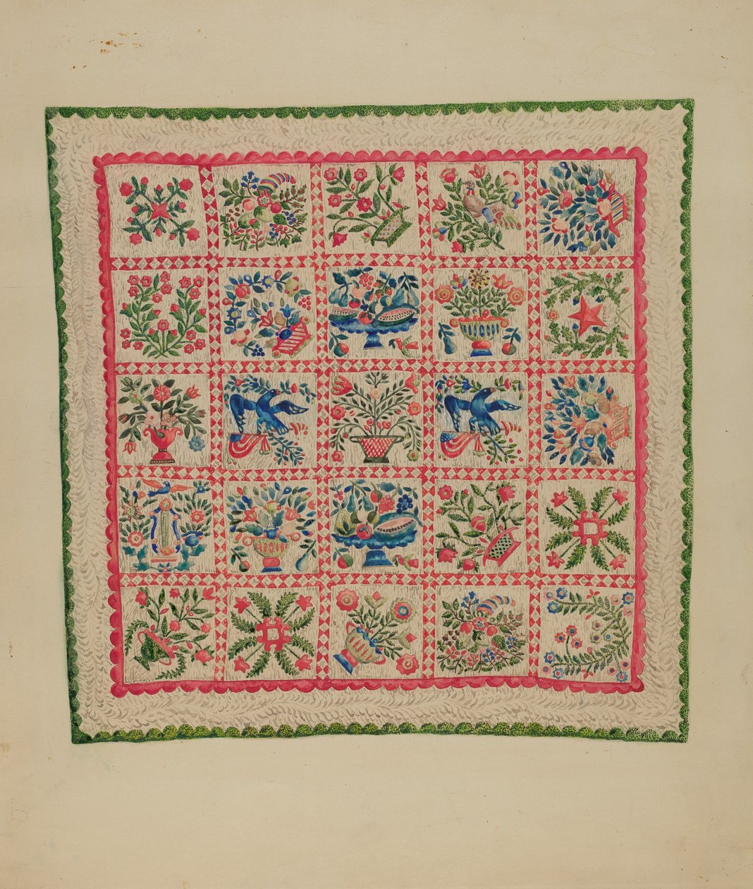 Colcha de apliques de Marian Curtis Foster