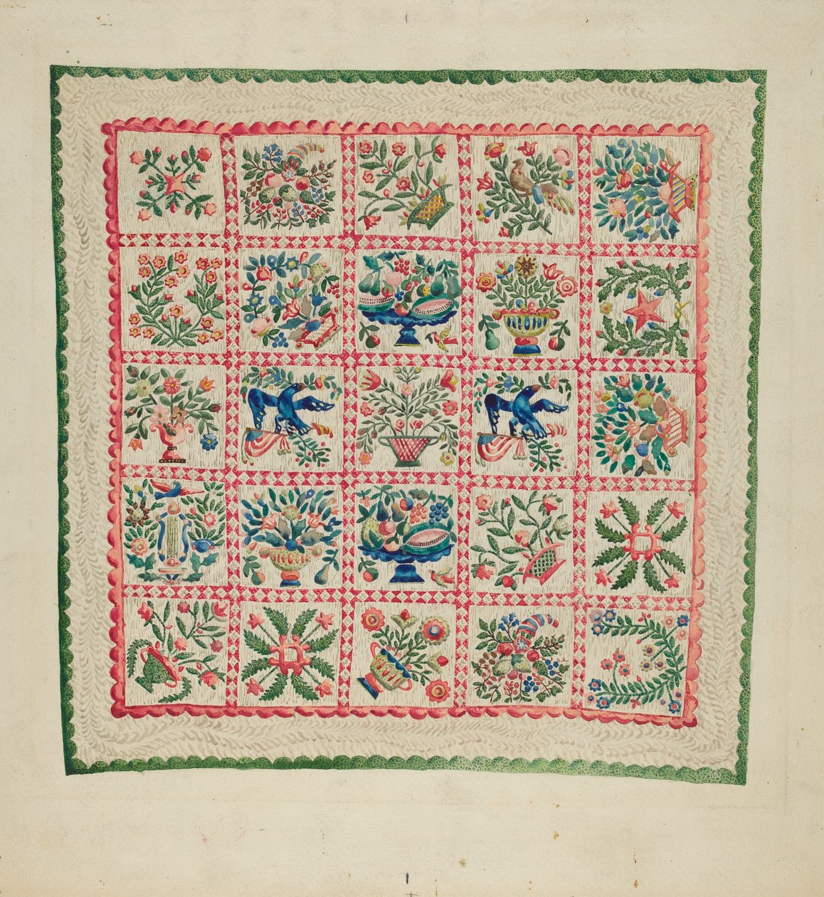 Colcha de apliqué de Marian Curtis Foster