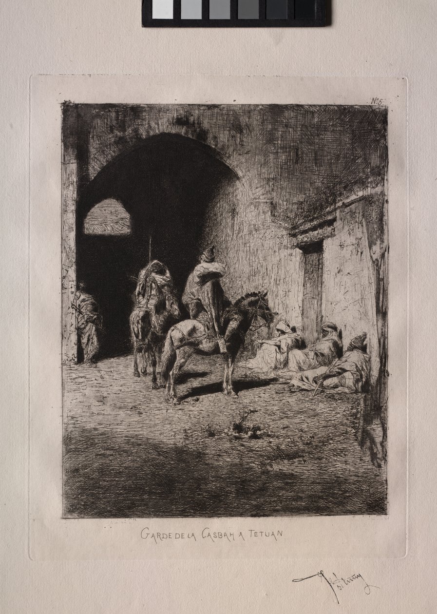 Guardia de la Casbah en Tetuán de Mariano Fortuny y Marsal