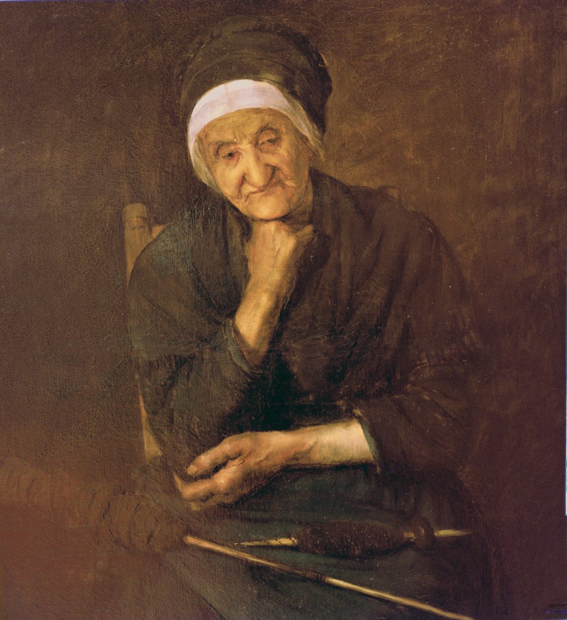 Anciana de Aulus (Ariege) (detalle) de Marie Petiet
