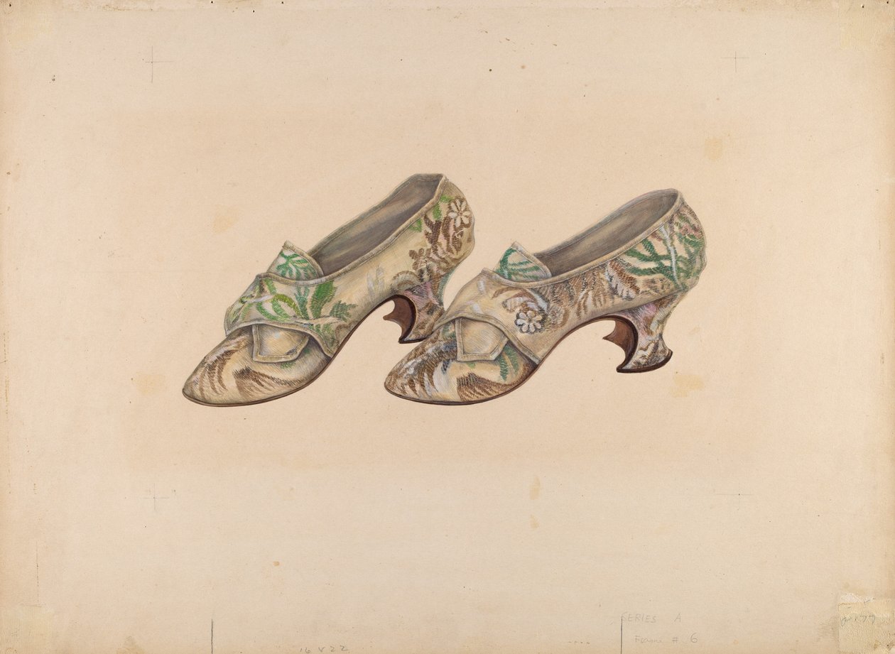 Zapatos de mujer, c. 1939 de Marie Alain