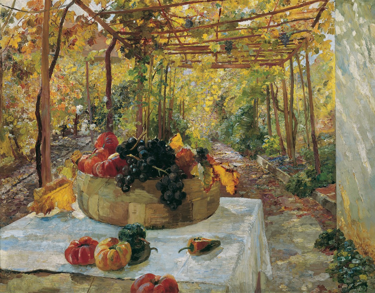 en la pérgola de Marie Egner