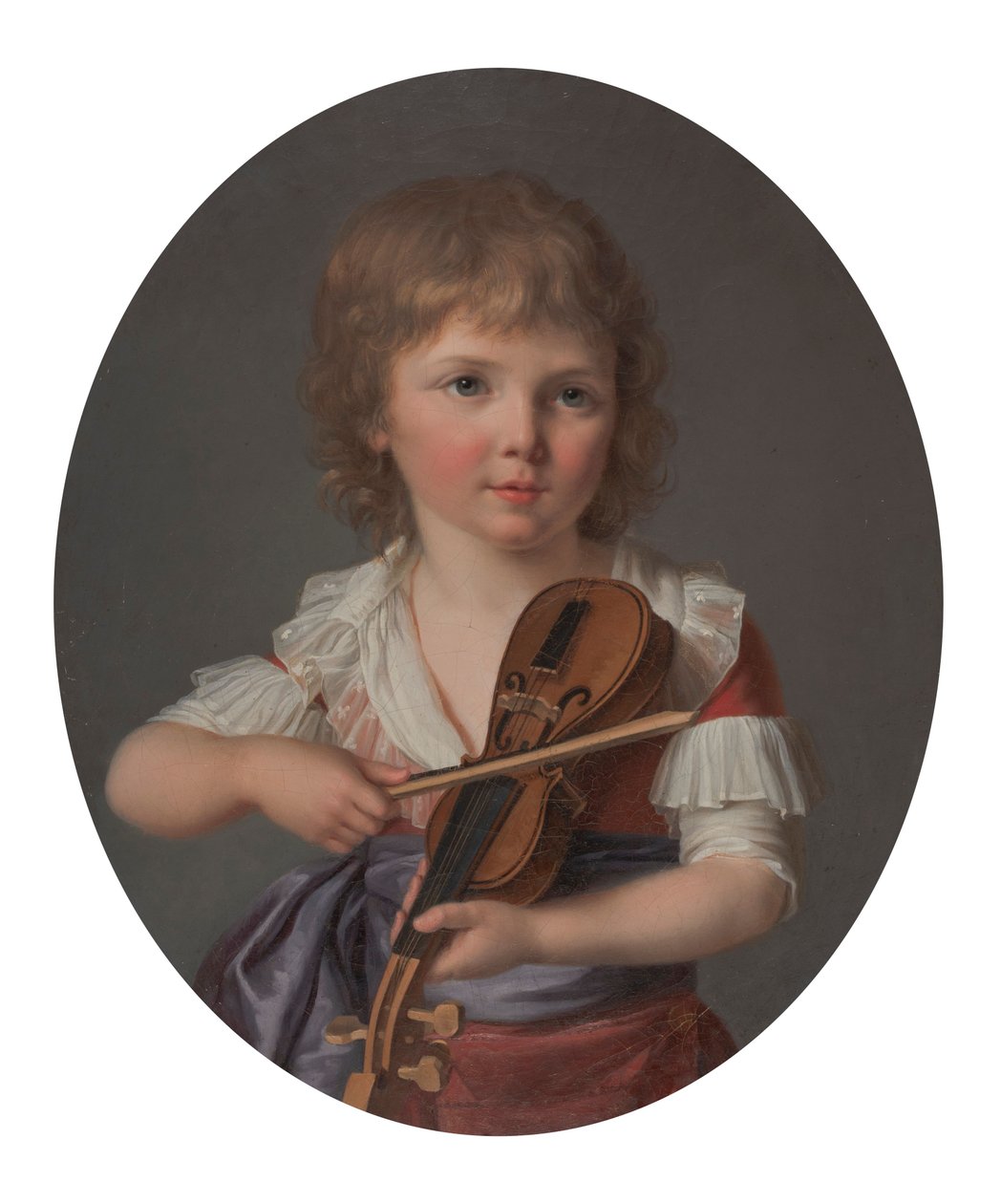 El maestro Henri Gabiou tocando el violín de Marie Victoire Lemoine