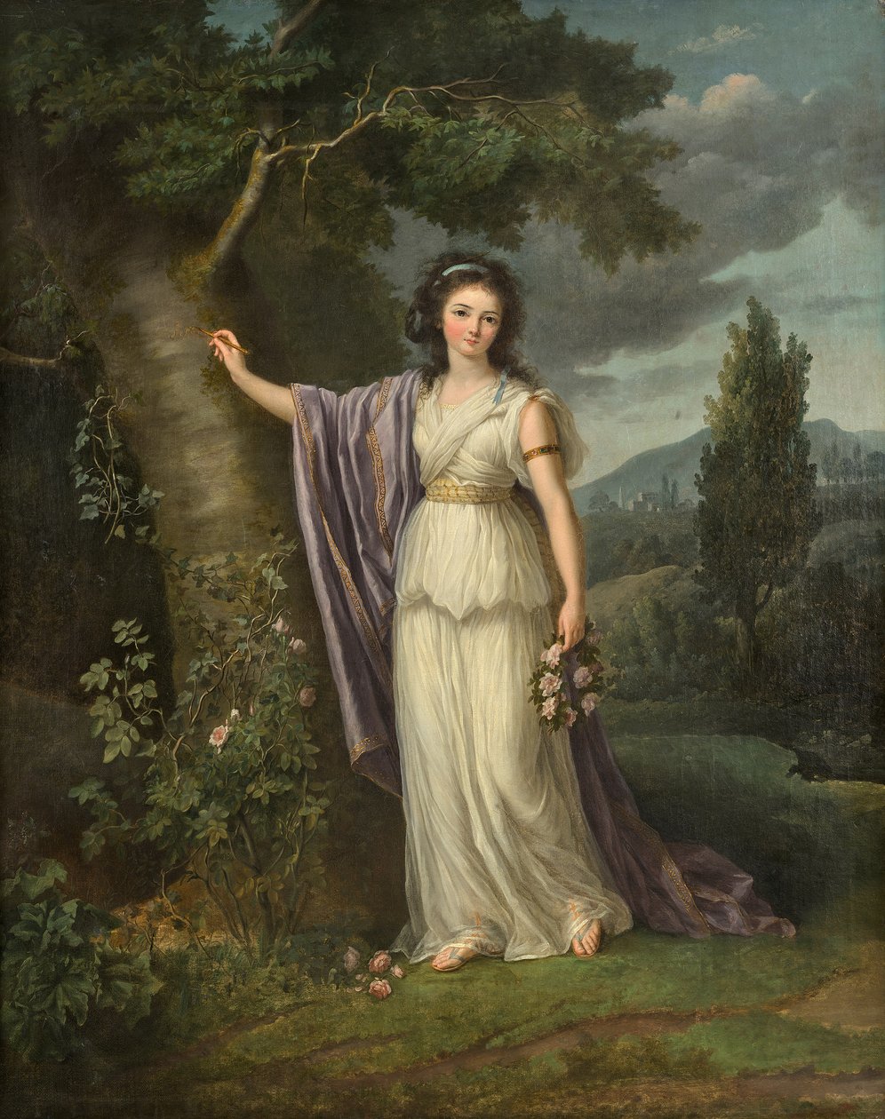 Retrato de la señorita de Genlis de Marie Victoire Lemoine