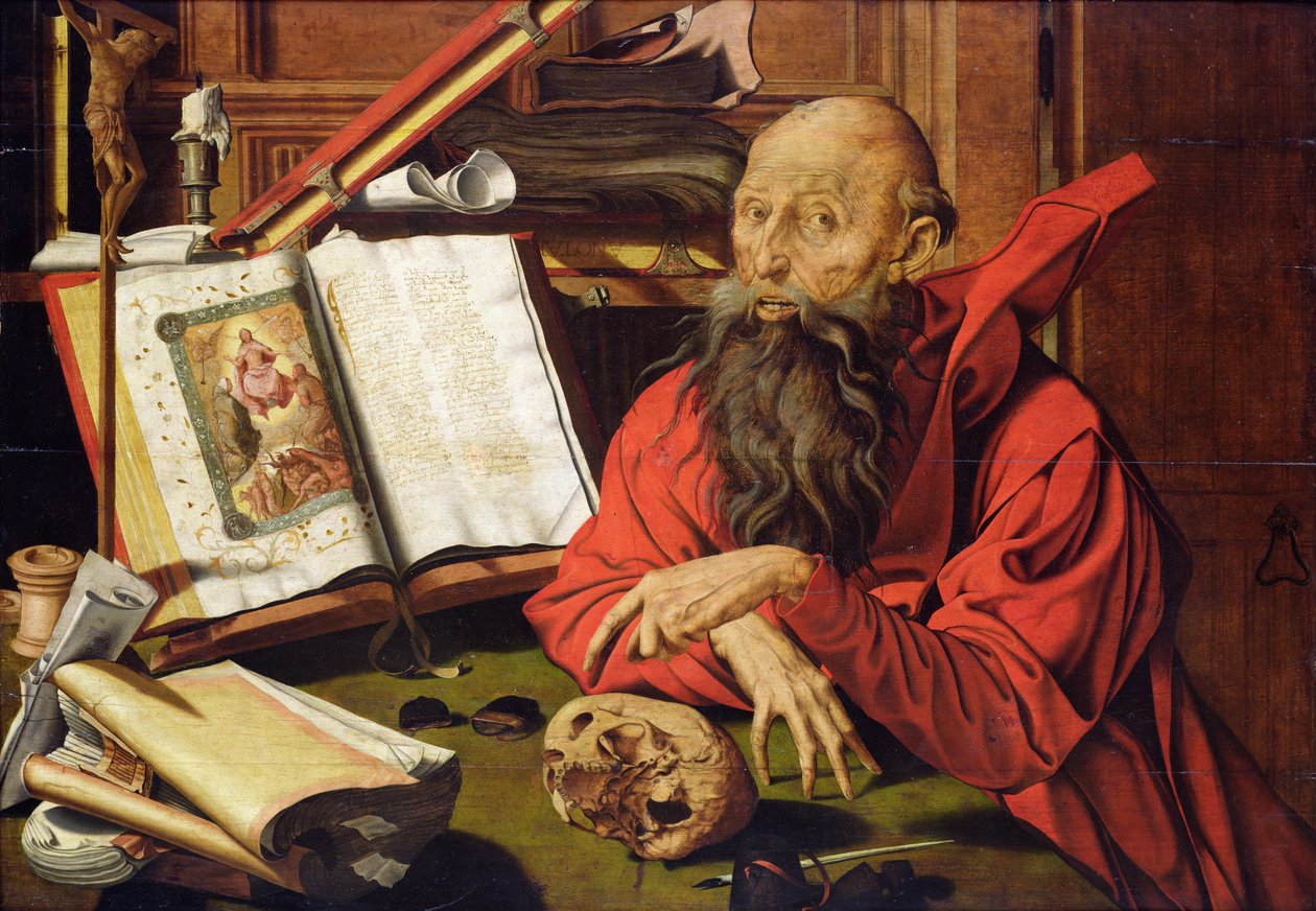 San Jerónimo en meditación de Marinus van Roejmerswaelen