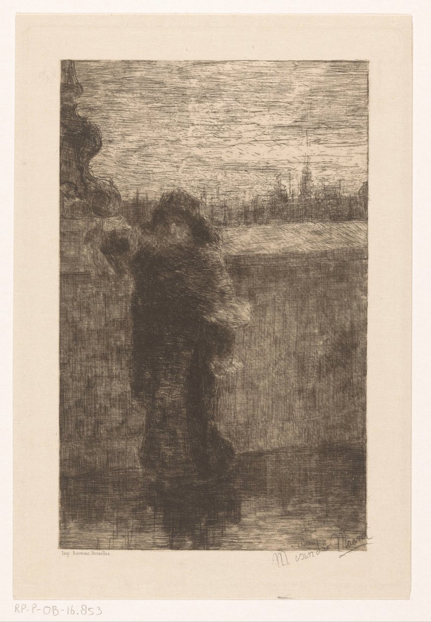 mujer con capa de Marinus van der Maarel