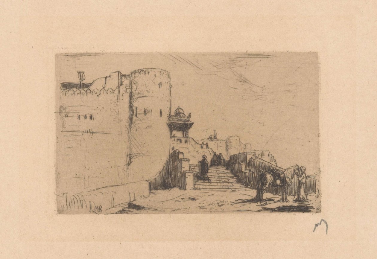 Muros del templo en Palitana de Marius Bauer (signed by artist)