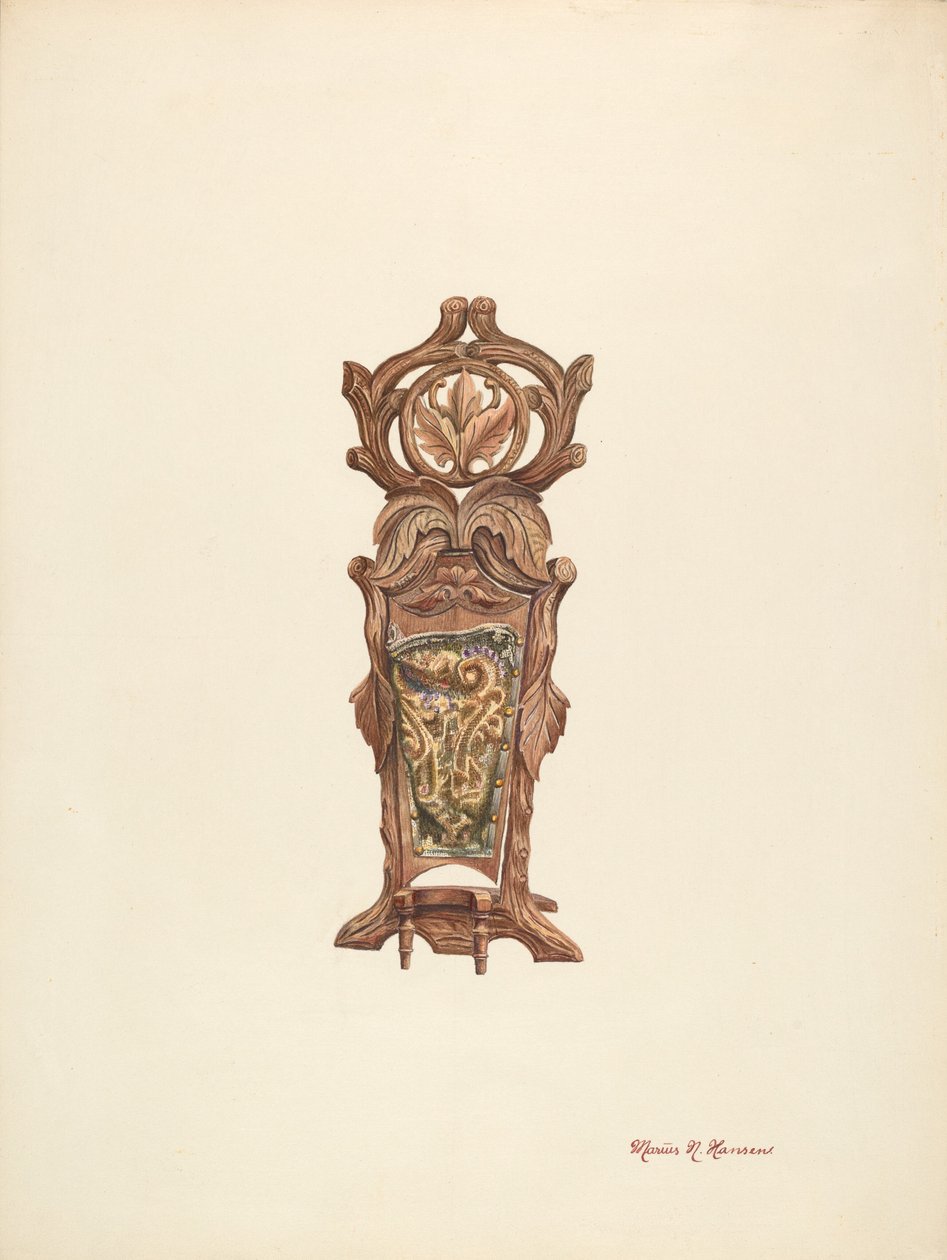 Sujeta botas y zapatillas, c. 1940 de Marius Hansen