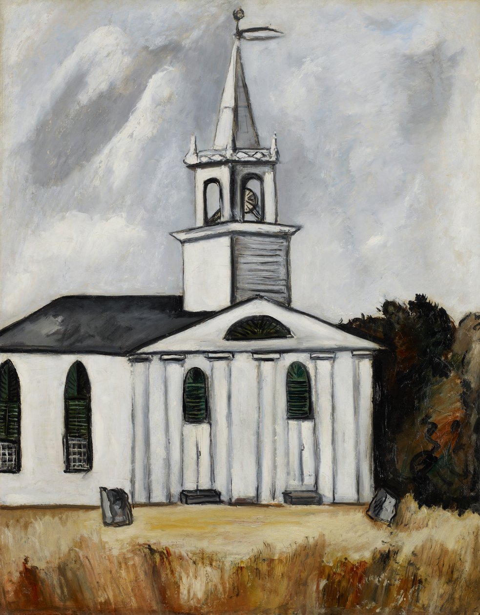 Iglesia en Head Tide #2 de Marsden Hartley