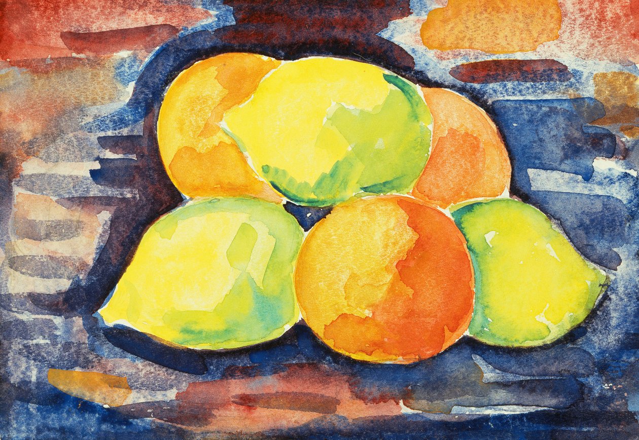 Bodegón de frutas de Marsden Hartley