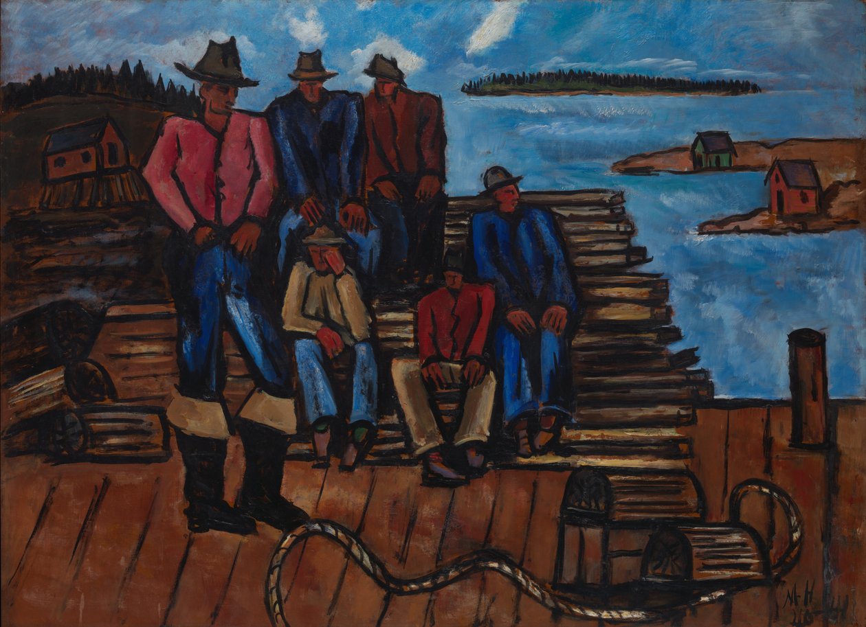 Pescadores de Langosta, 1940-41 de Marsden Hartley