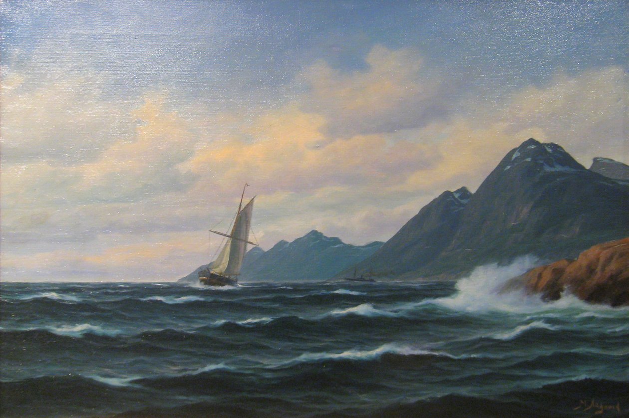 Paisaje costero de Martin Aagaard