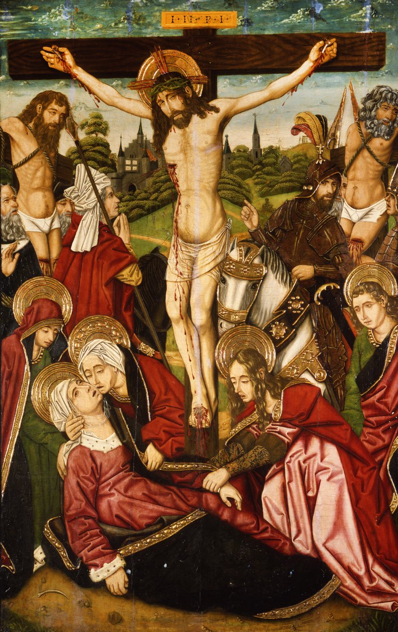 La Crucifixión, c.1480-90 de Martín Bernat