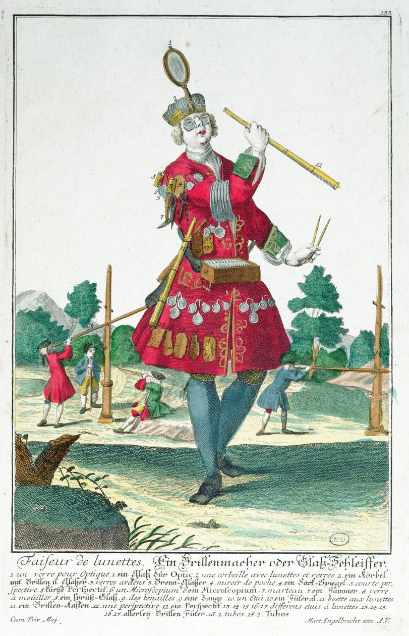 El fabricante de gafas, Augsburgo 1735 de Martin Engelbrecht