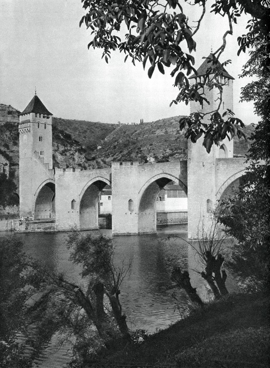 Pont Valentre, Cahors, Francia, 1937 de Martin Hurlimann