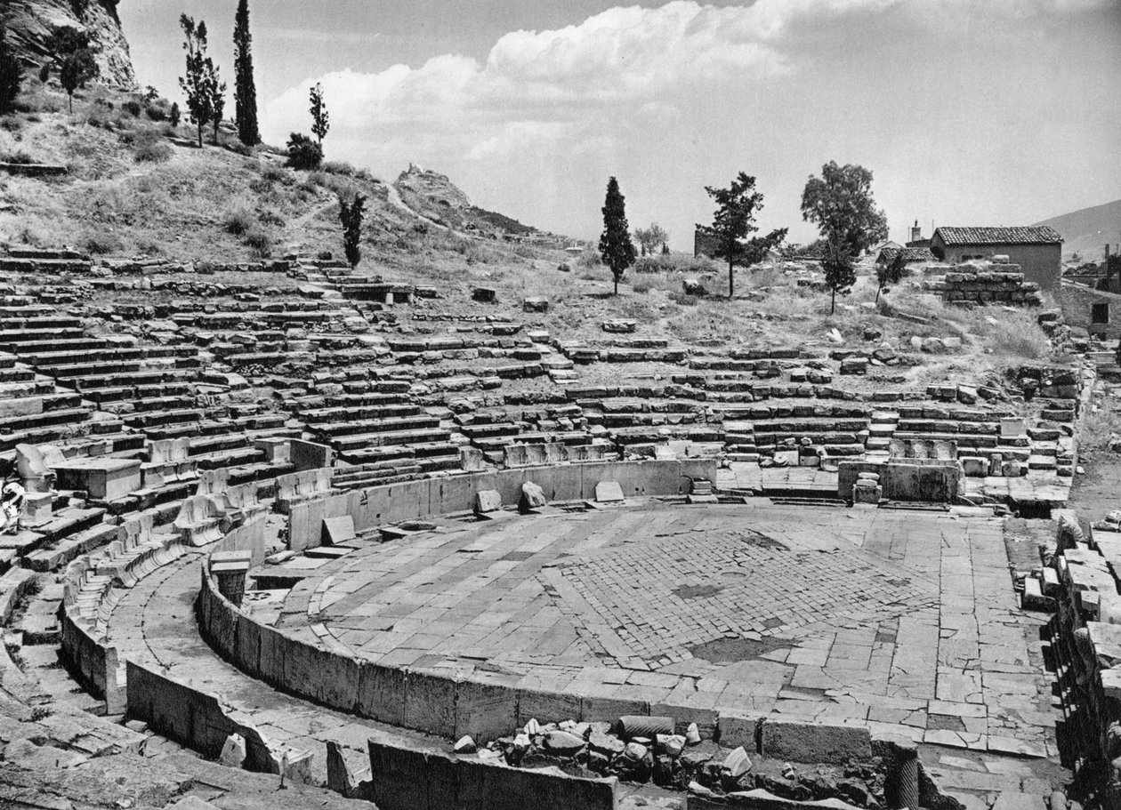 Teatro de Dionisio, Atenas, 1937 de Martin Hurlimann