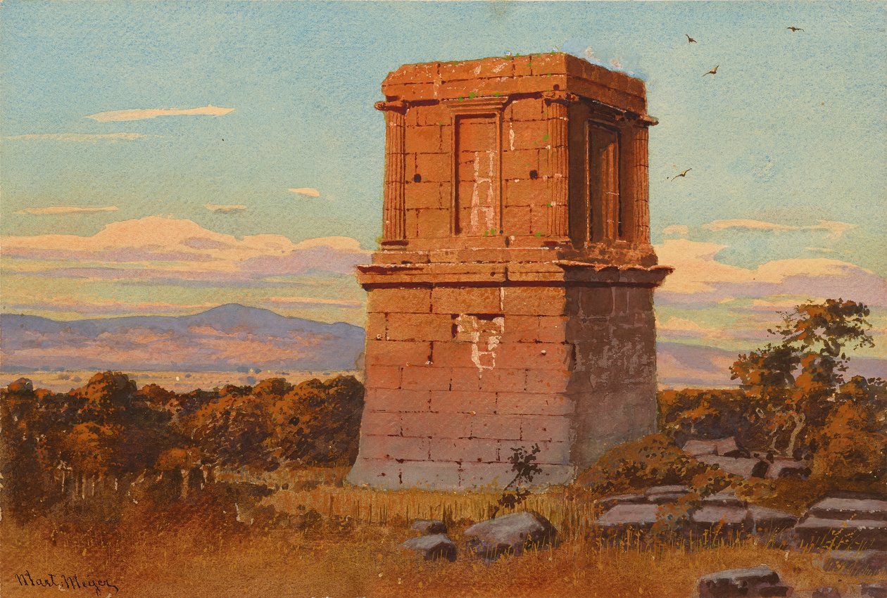 Tumba antigua en la Campagna (?) de Martin Meyer