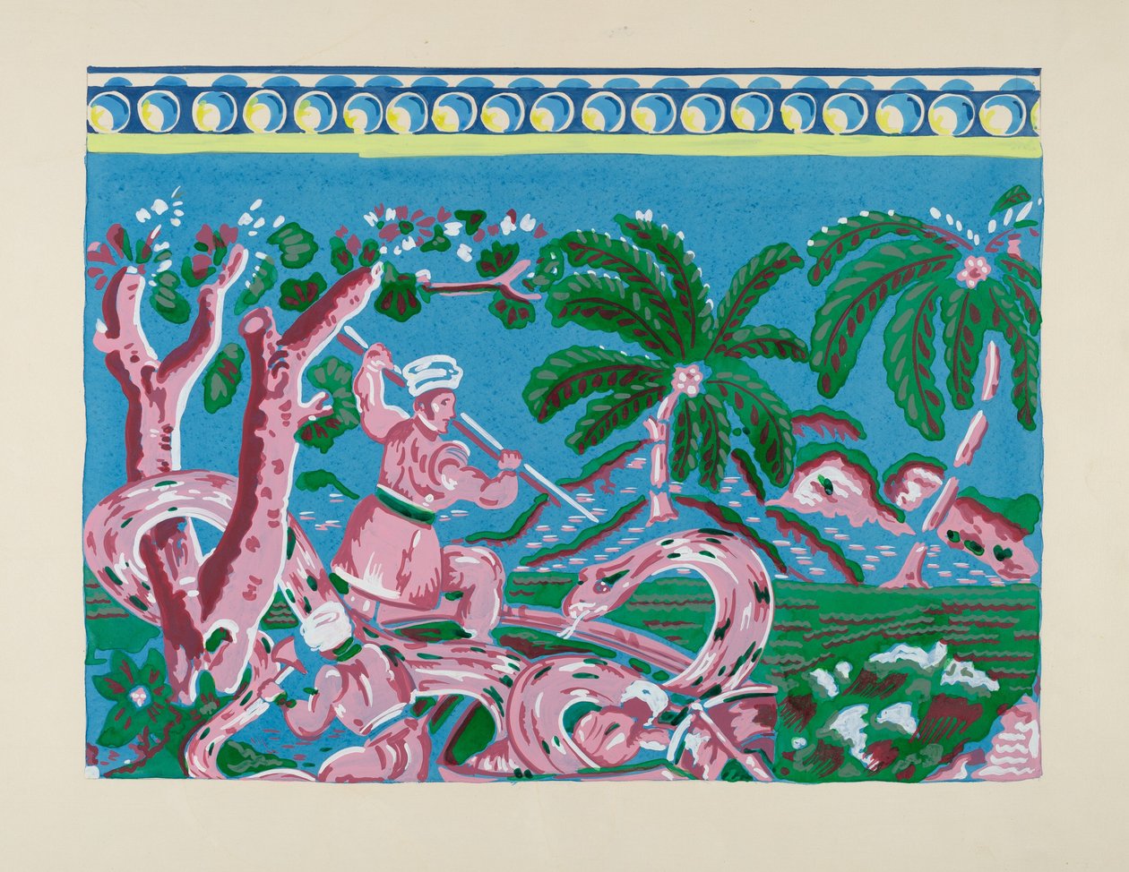 Papel de caja de sombreros, c. 1937 de Martin Partyka