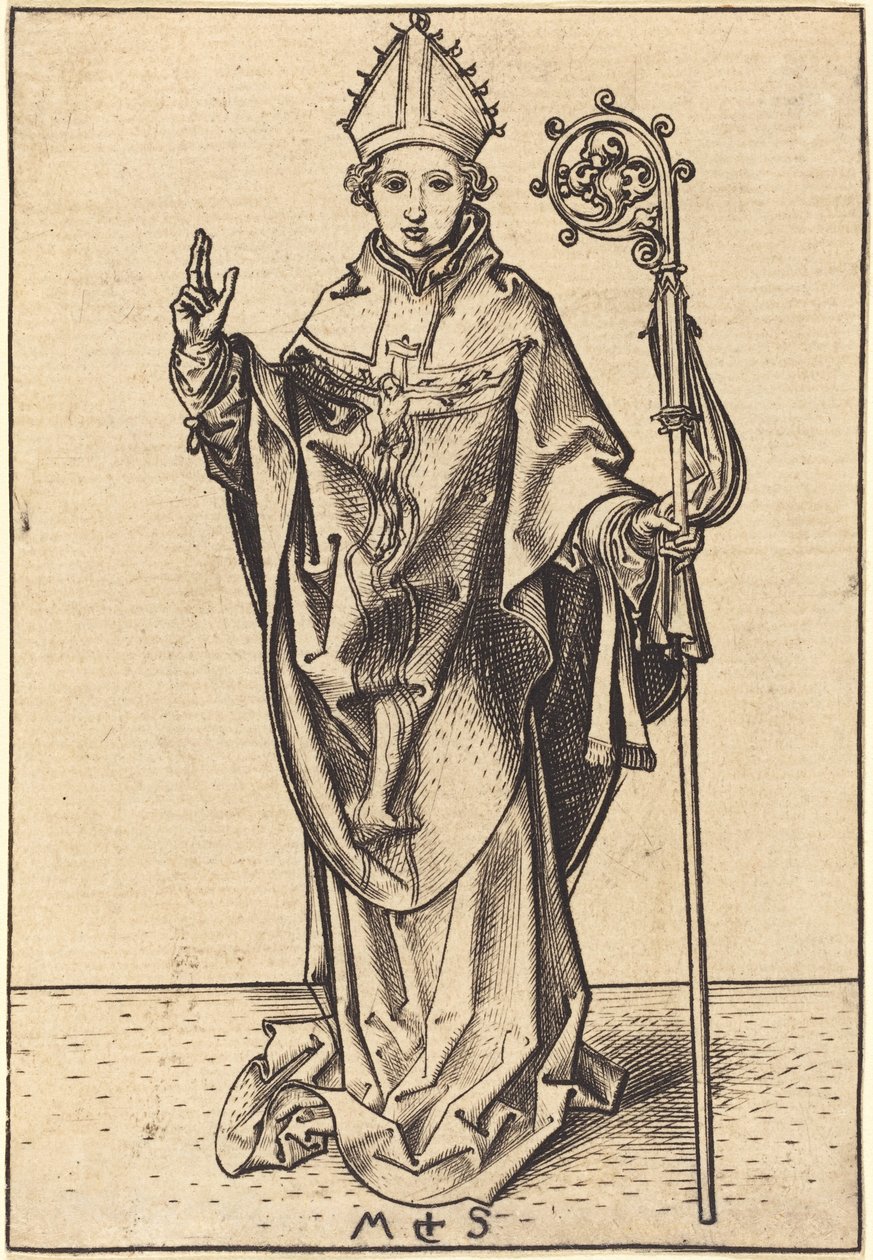 Un Obispo de Martin Schongauer