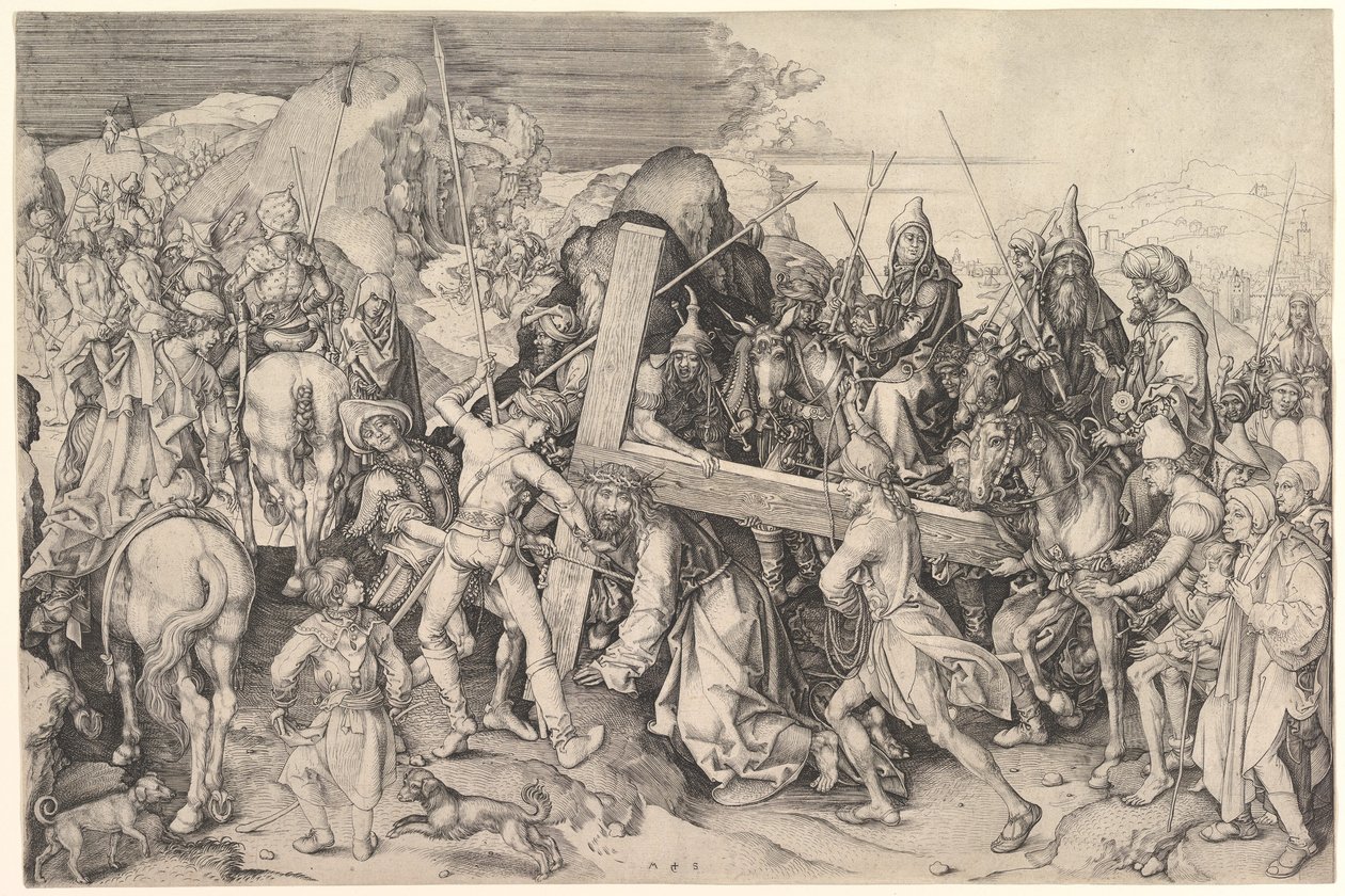 Cristo llevando la cruz de Martin Schongauer