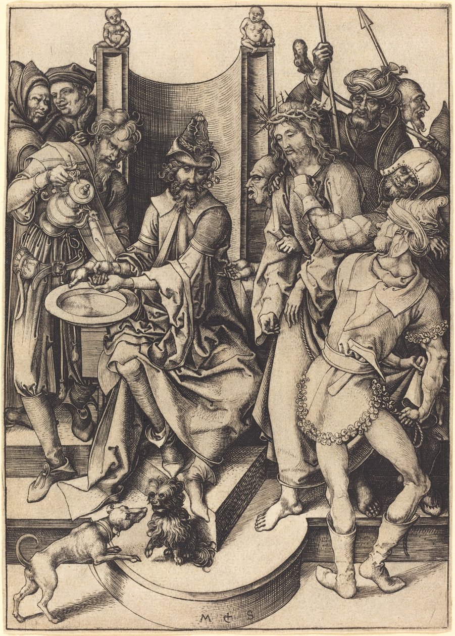 Cristo ante Pilato de Martin Schongauer