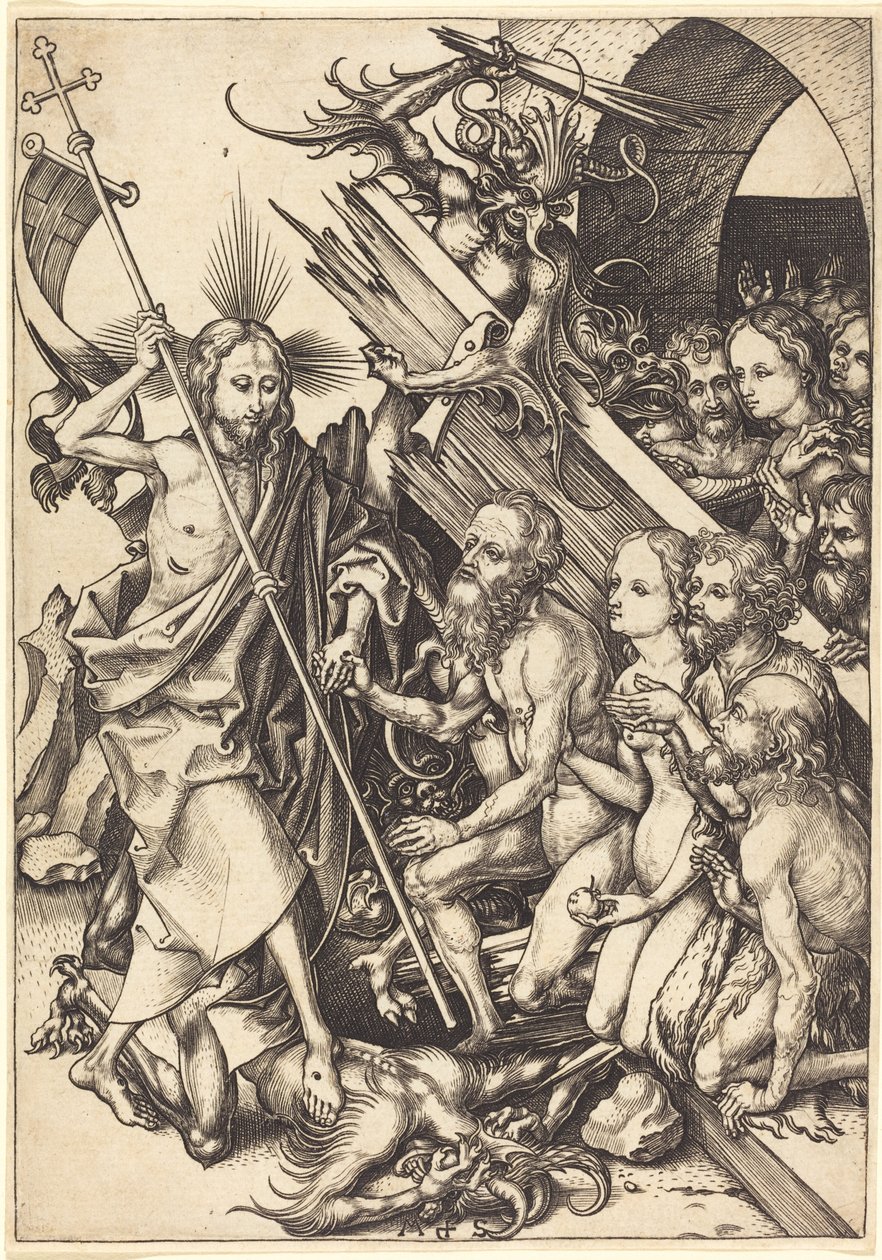 Cristo en el Limbo de Martin Schongauer