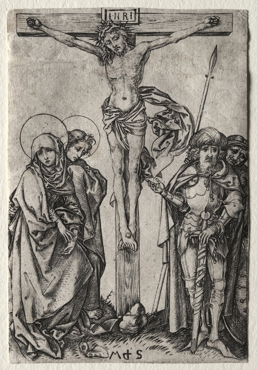 Cristo en la cruz de Martin Schongauer