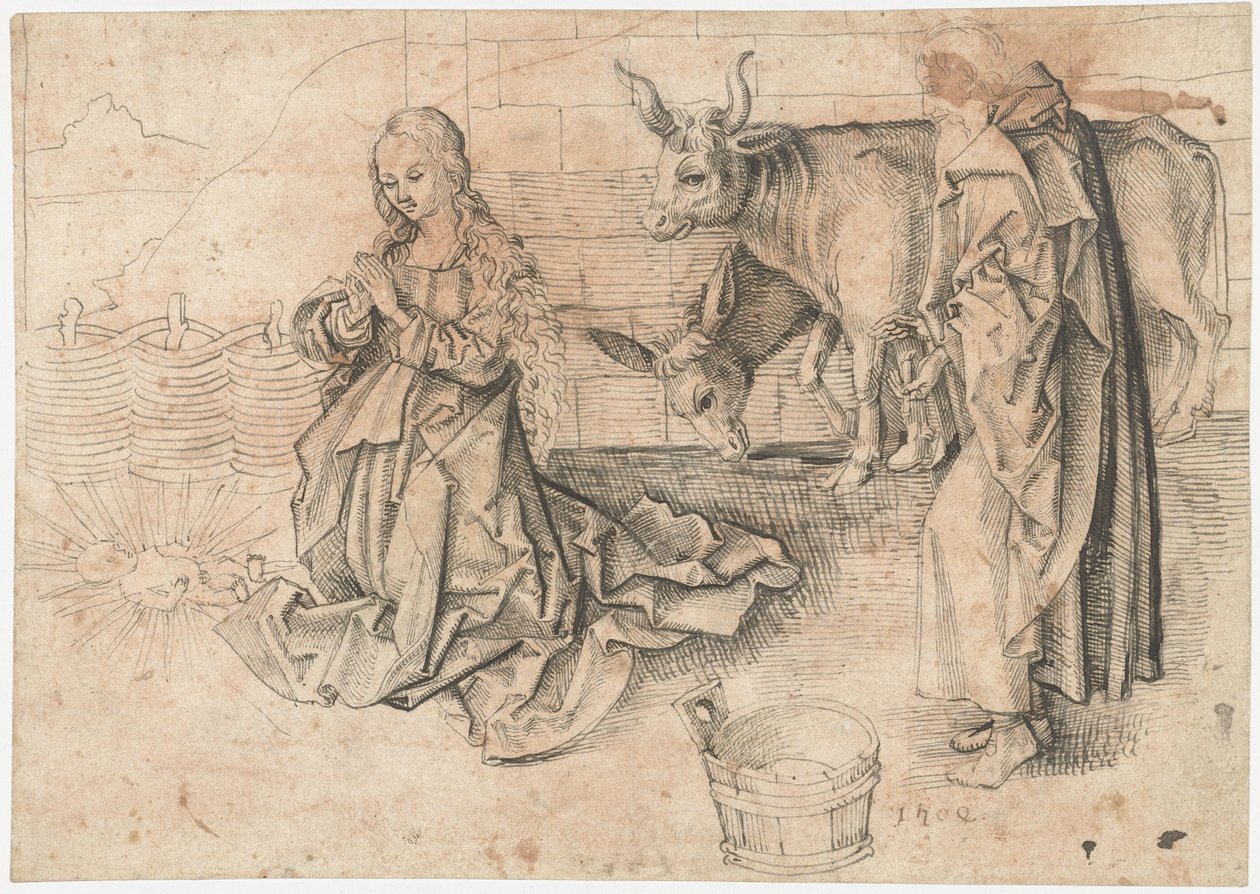 Nacimiento de Cristo de Martin Schongauer