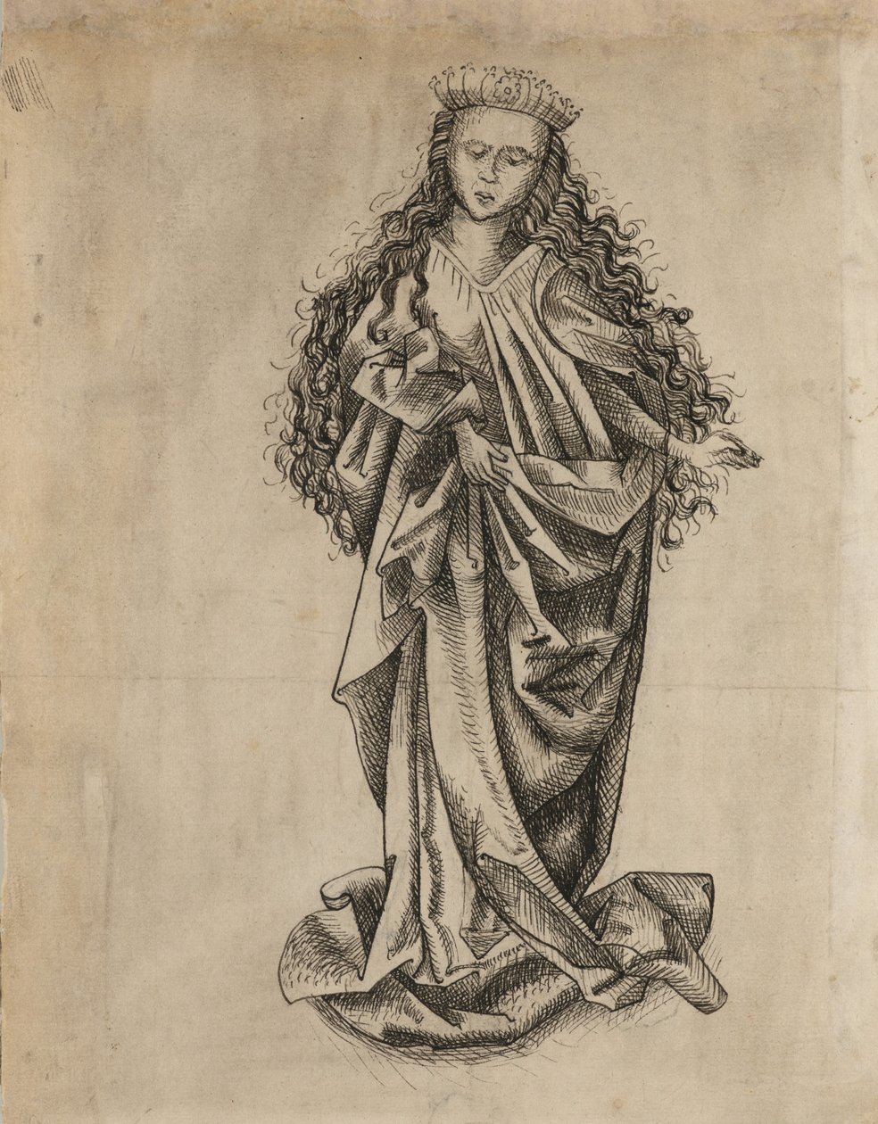 Santa de pie de Martin Schongauer