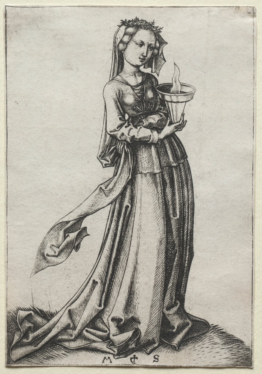 La Cuarta Virgen Sabia de Martin Schongauer