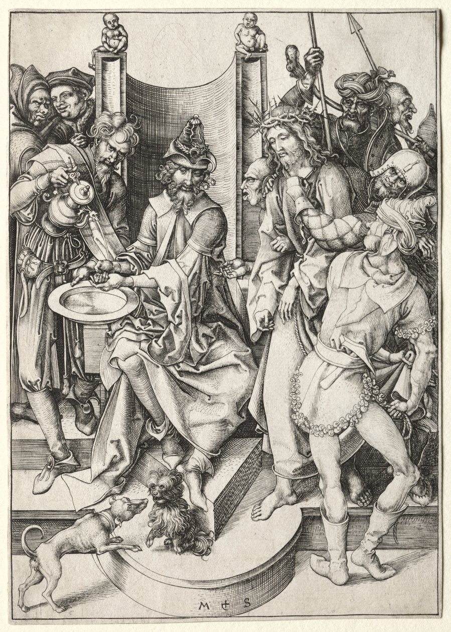 La Pasión: Cristo Ante Pilato de Martin Schongauer