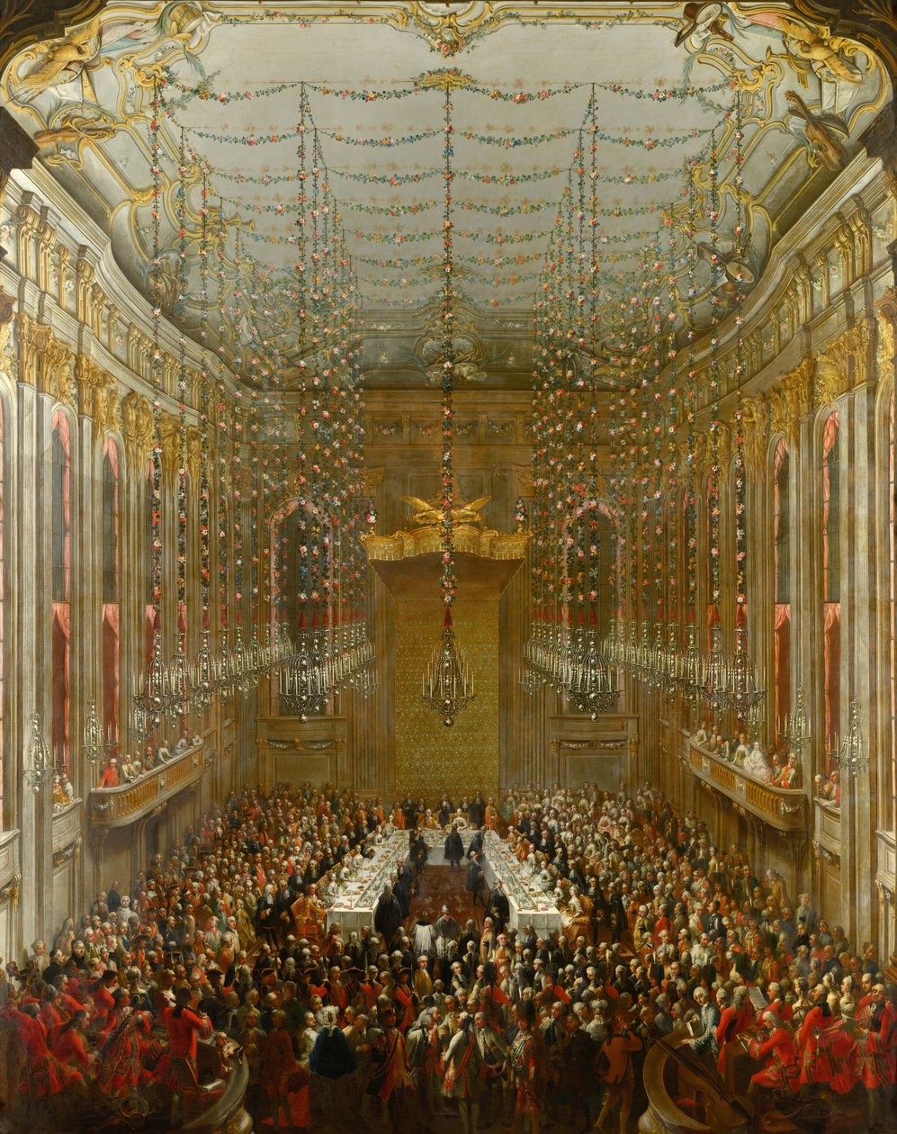 Cena de bodas de Martin van Meytens