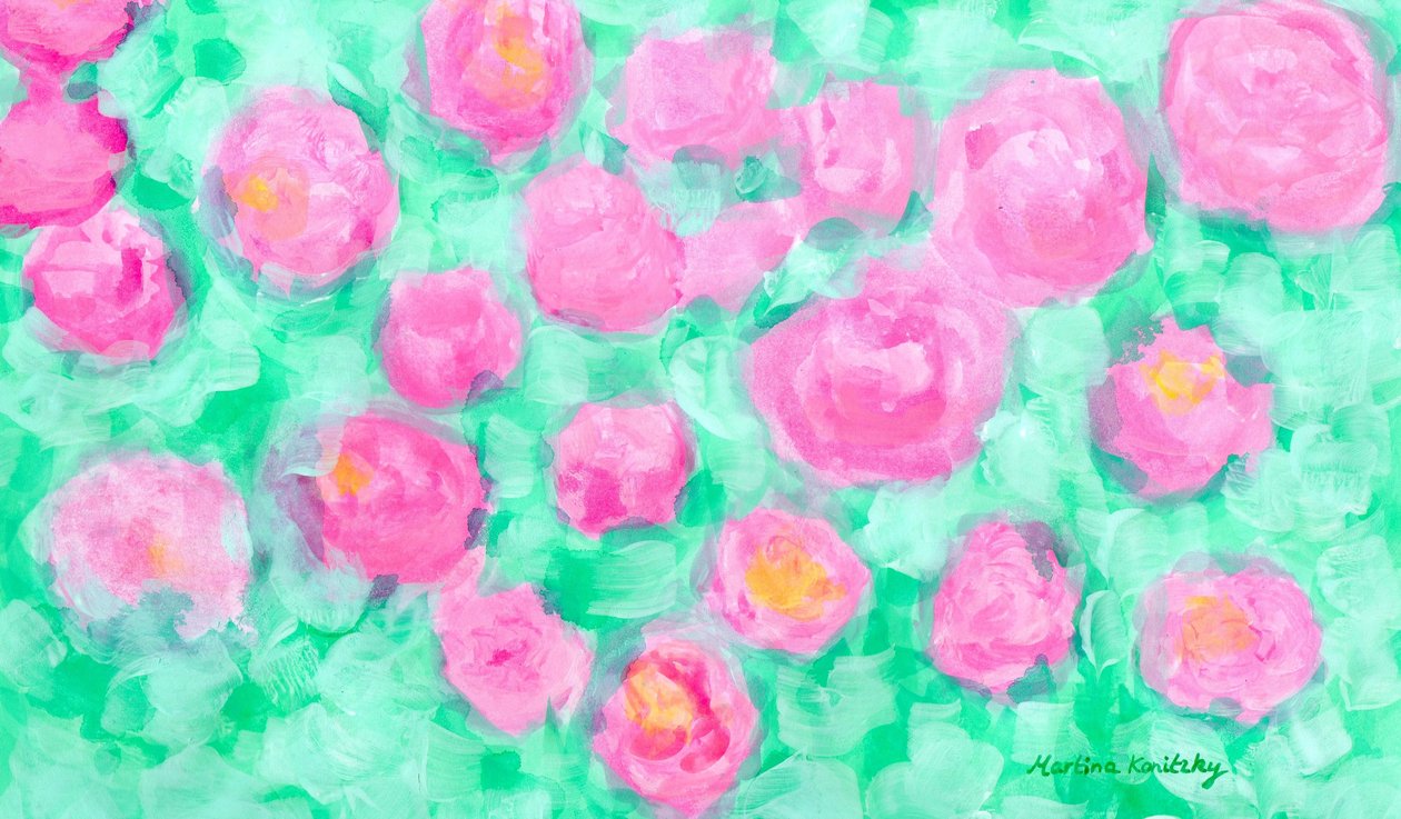 Flores de rosa arbusto de rosas de Martina Konitzky