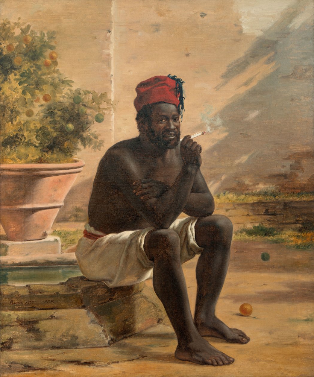Un nubio sentado, Roma de Martinus Rorbye