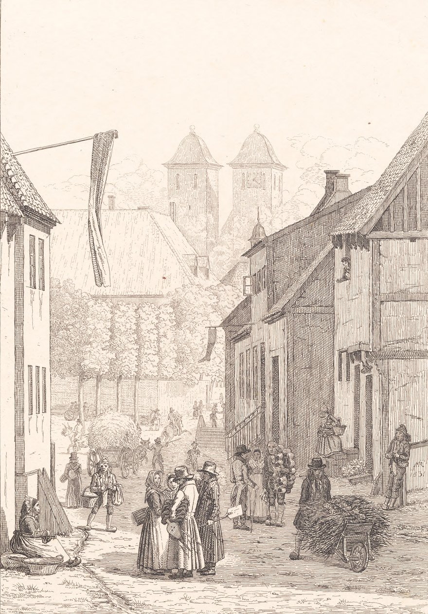 Un día de mercado en Viborg de Martinus Rørbye