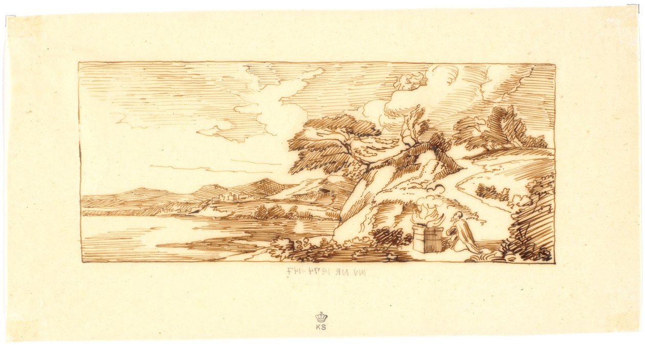 Paisaje con motivo bíblico de Martinus Rørbye