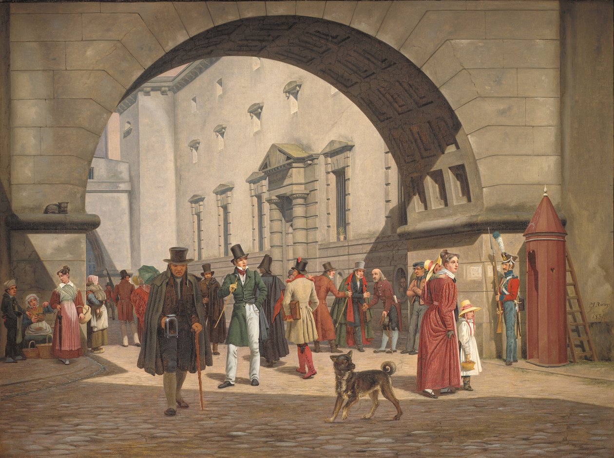 La prisión de Copenhague de Martinus Rørbye