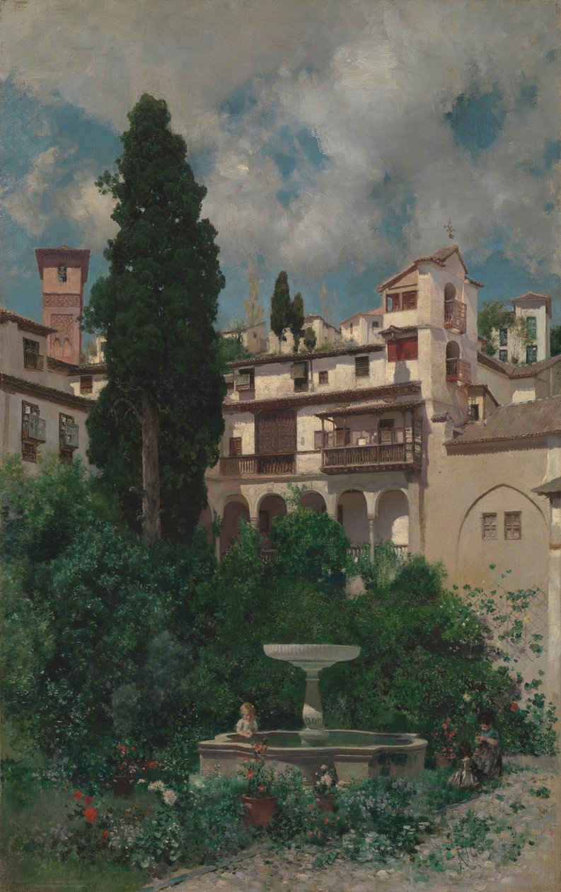 Un jardín español de Martín Rico y Ortega