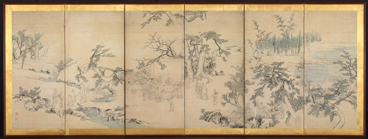 Literary Gathering in the Orchid Pavilion de Maruyama Okyo