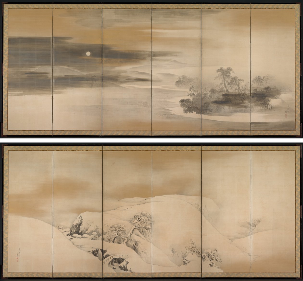 Summer Night; Winter Day de Maruyama Okyo