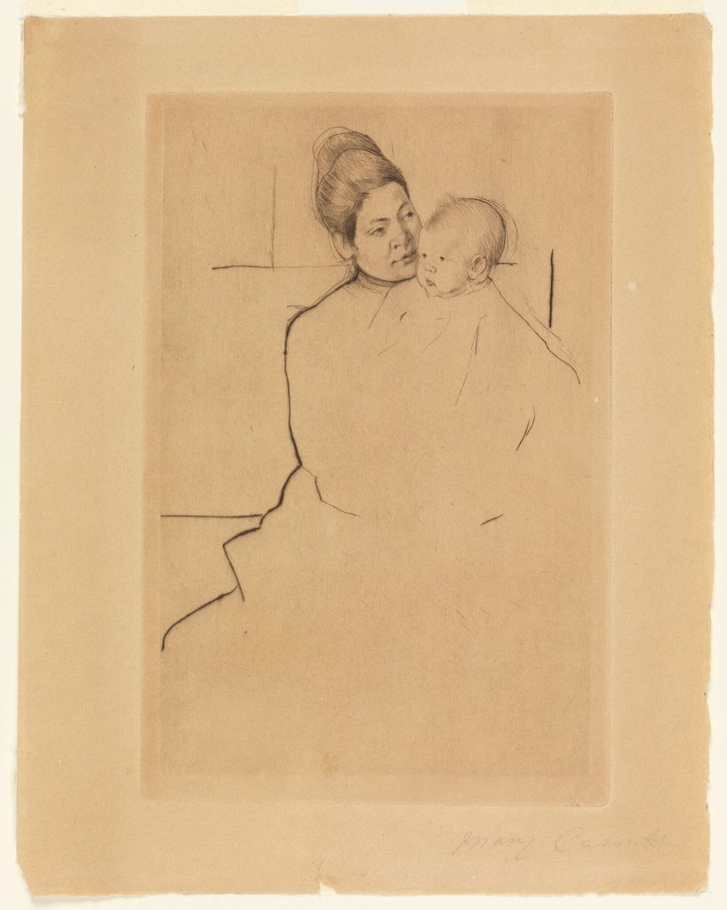 Gardner Cassatt sostenido por su madre de Mary Cassatt