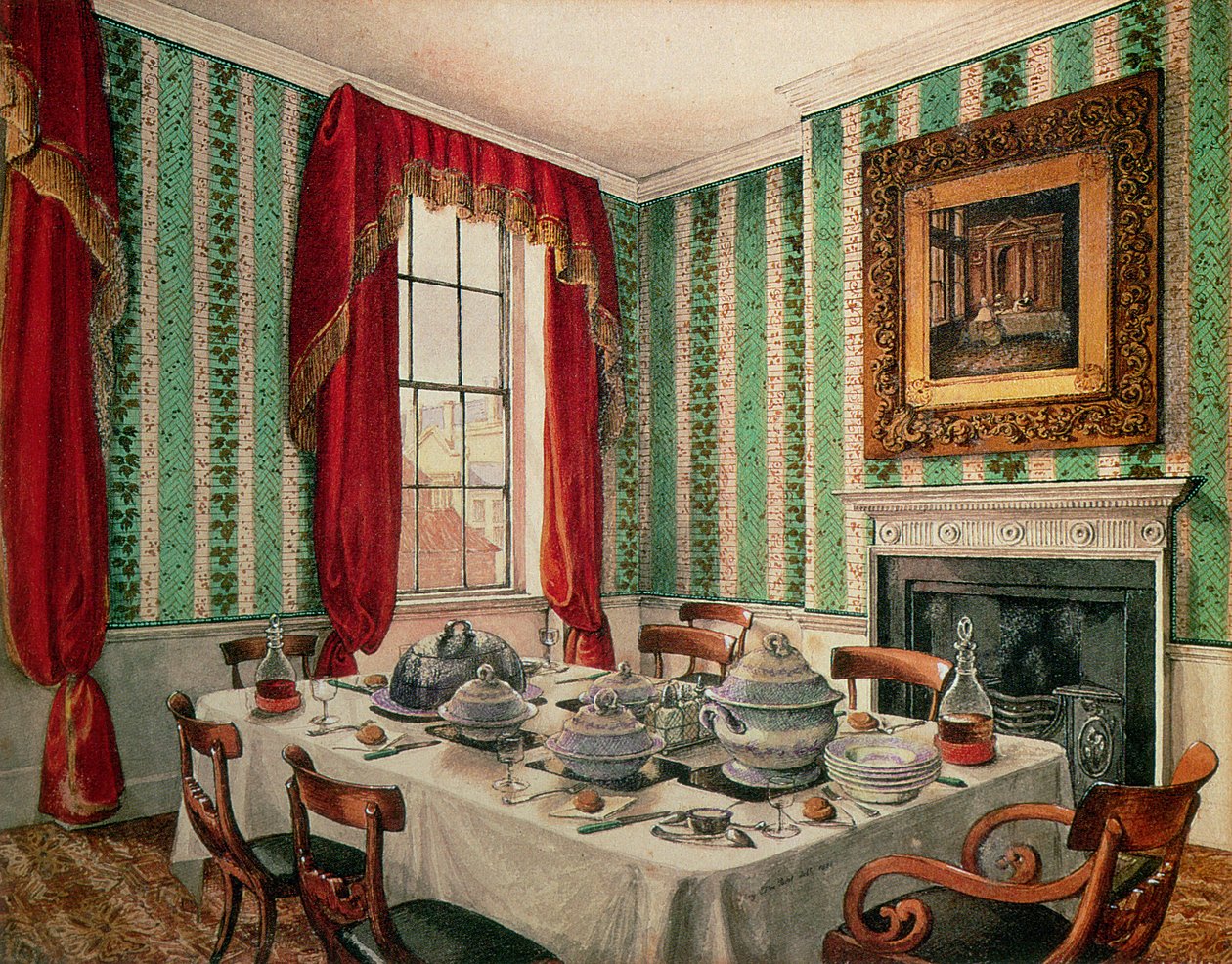 Nuestro comedor en York, 1838 de Mary Ellen Best