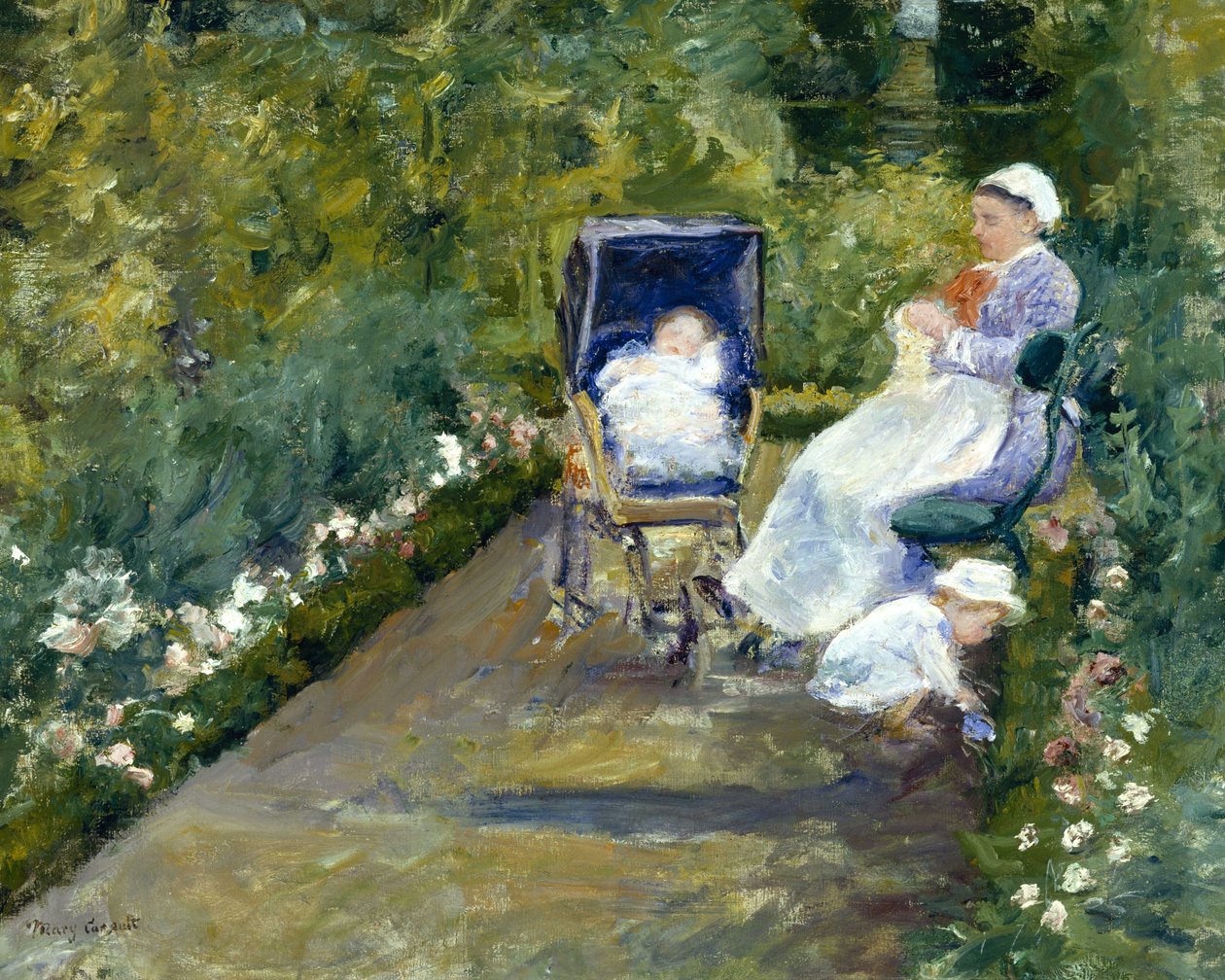 Niños en un jardín de Mary Cassatt